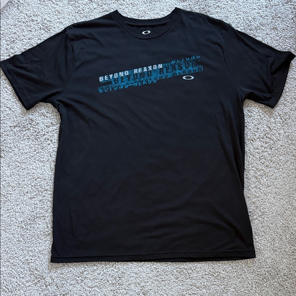 Oakley Black and Blue Graphic Tee